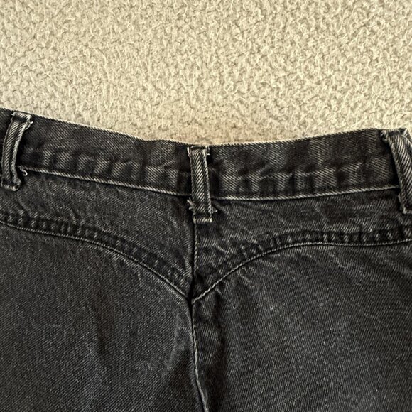 Vintage Roper Jeans Tall High Rise Black Tapered Leg Made USA 90s Western - Picture 11 of 11